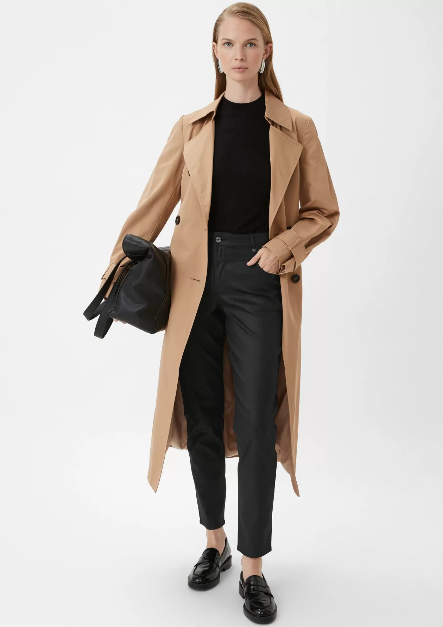 Discount Comma Ankle Jeans / Regular Fit / Mid Rise / Slim Leg / Coating