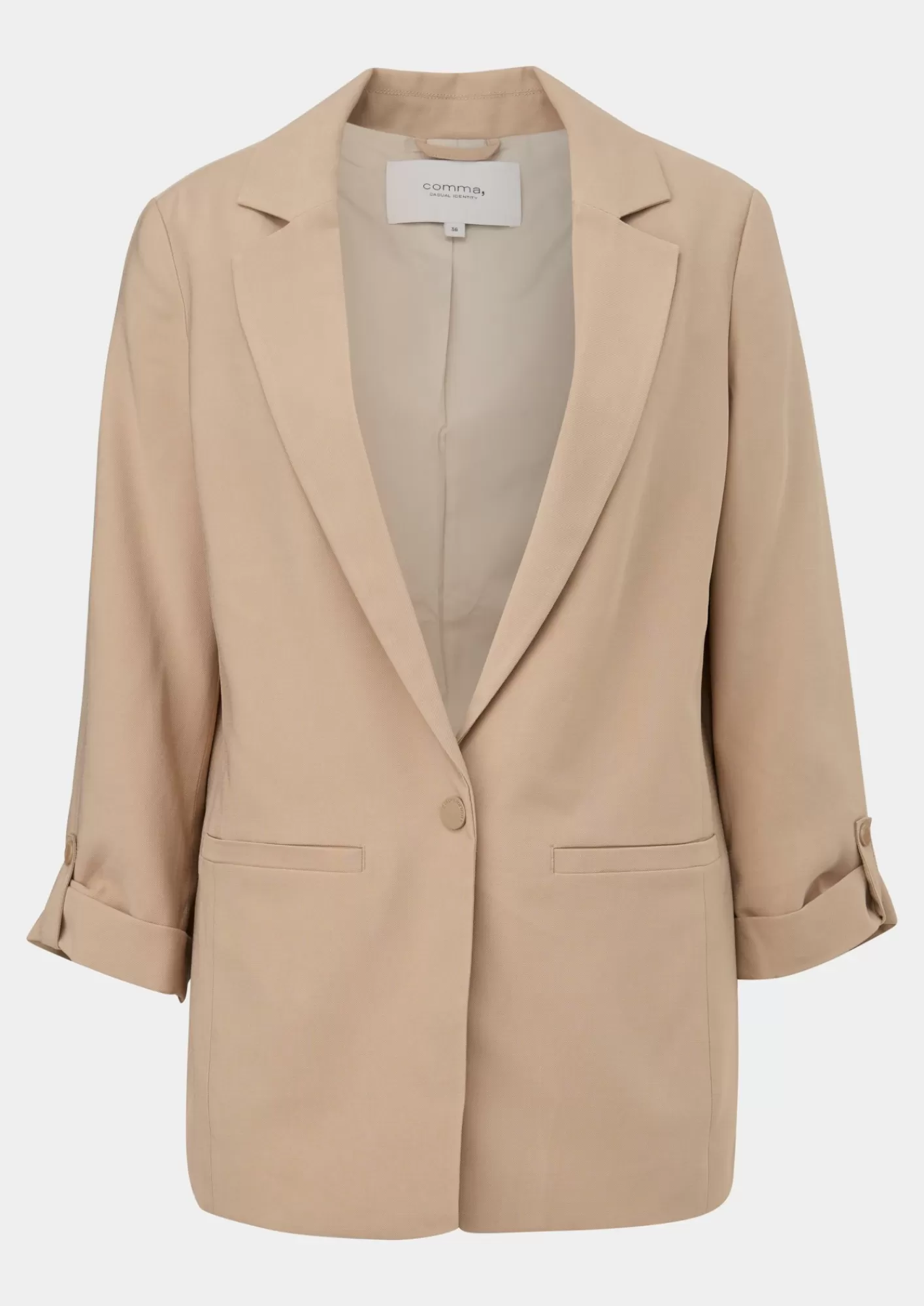 Sale Comma Antaillierter Blazer Aus Viskosetwill