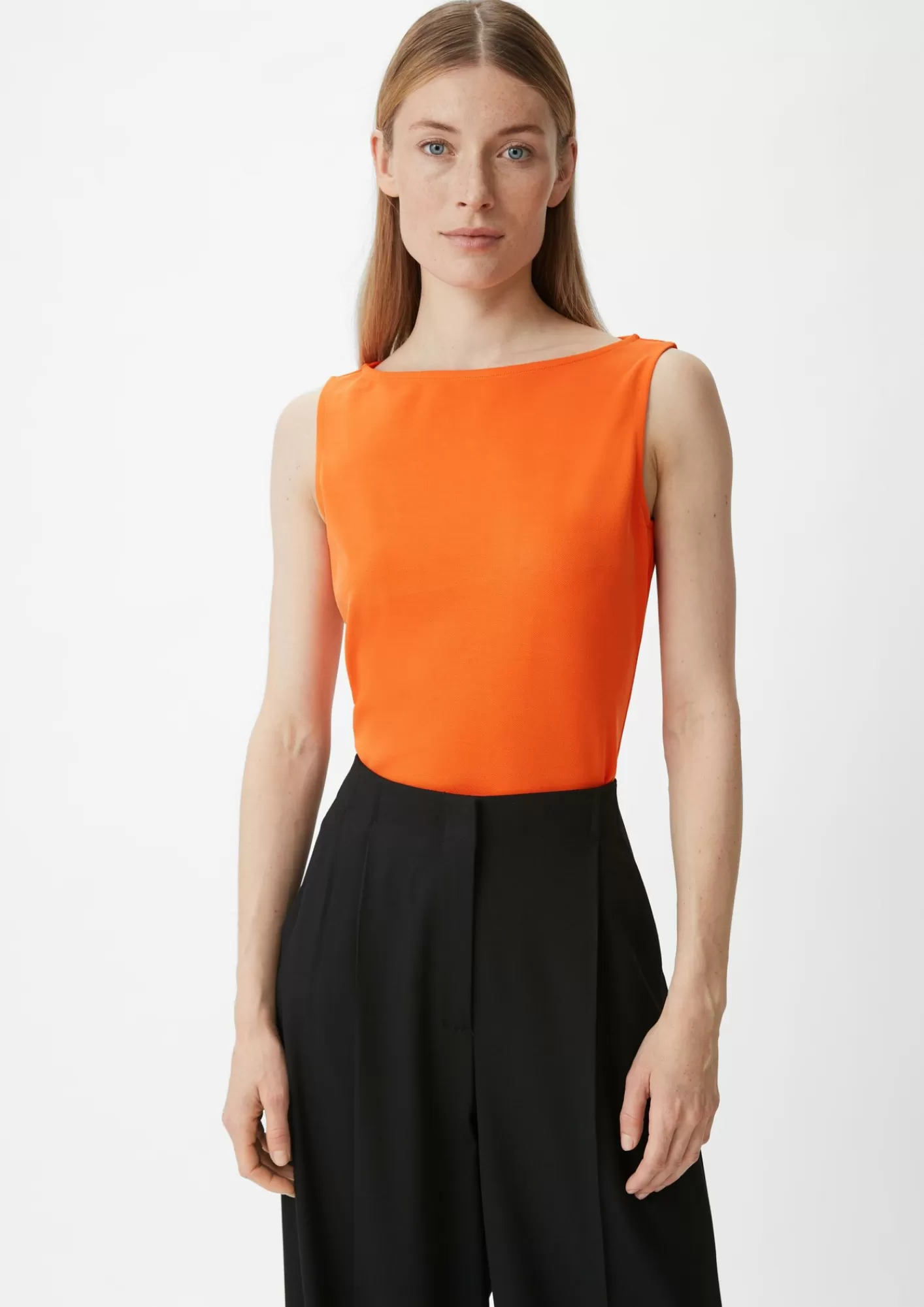 Online Comma Armelloses Top Aus Strickjersey