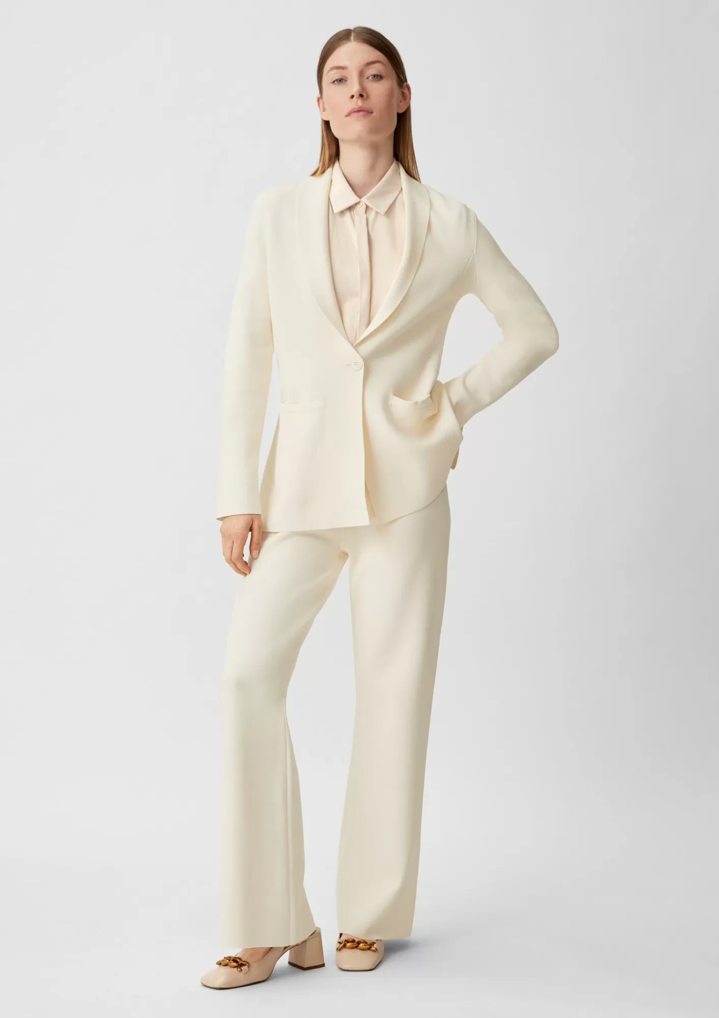 New Comma Blazer Aus Feinstrick
