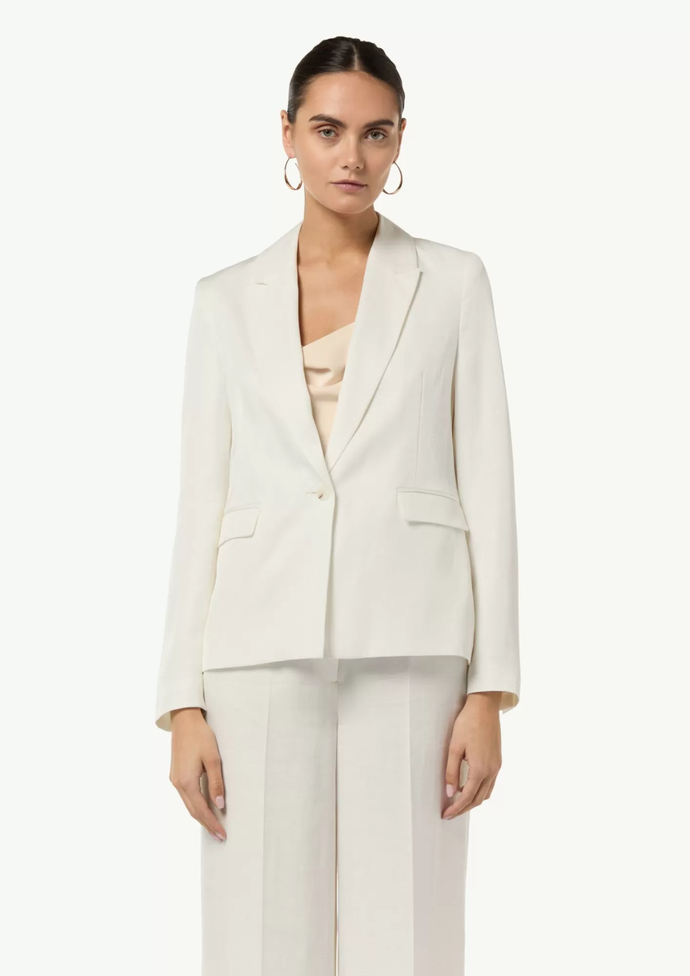 Hot Comma Blazer Aus Leinenmix