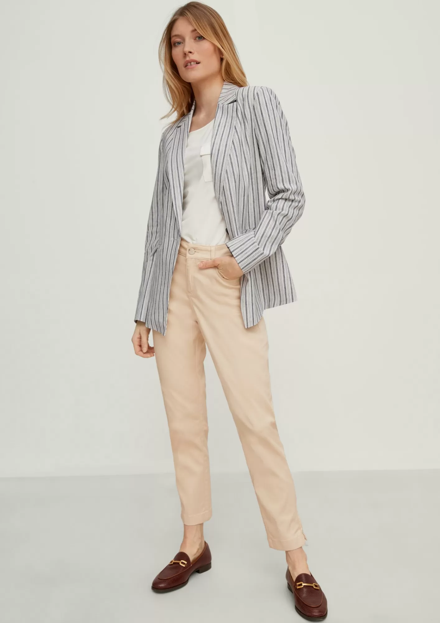 Discount Comma Blazer Aus Leinenmix