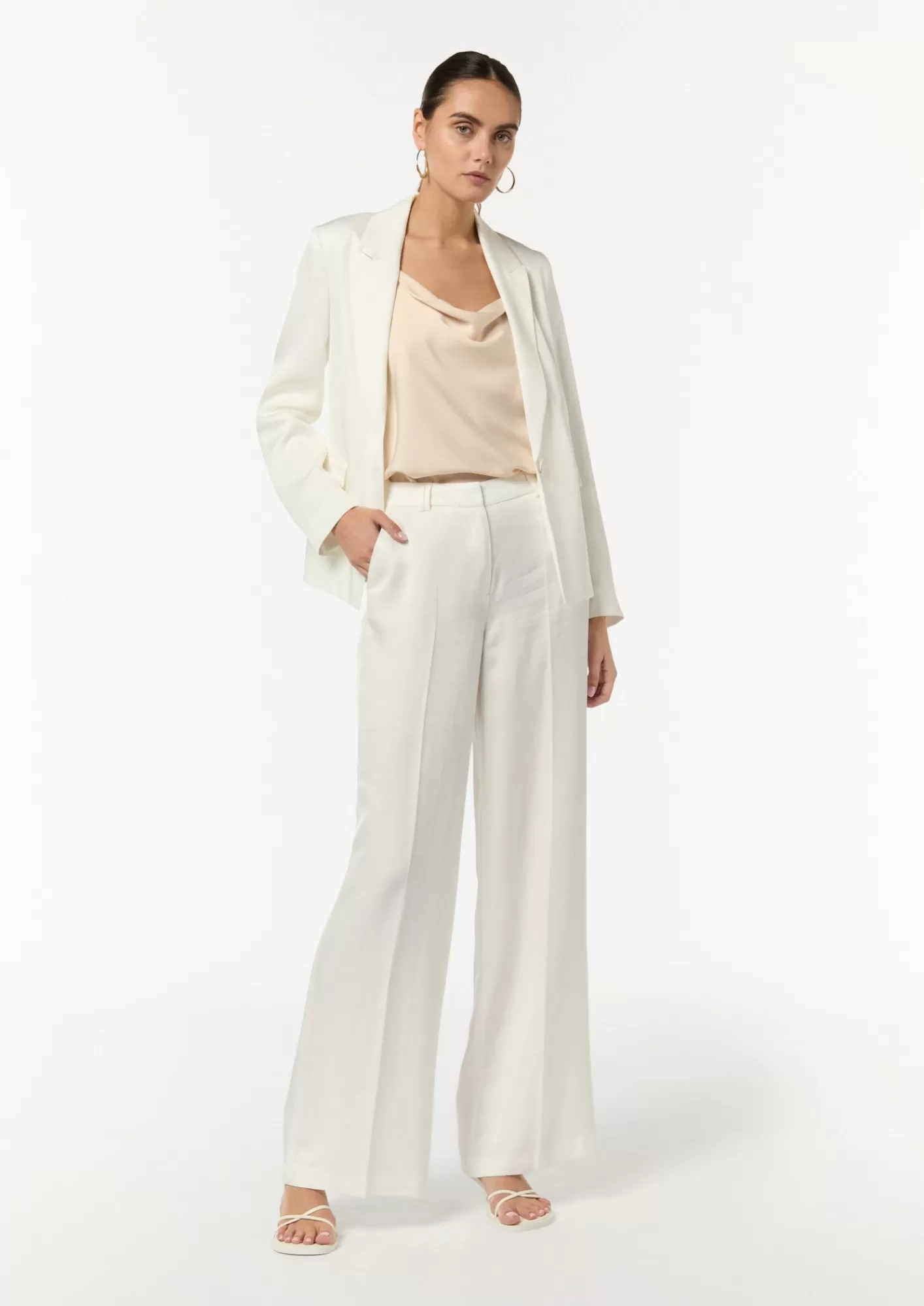 Hot Comma Blazer Aus Leinenmix