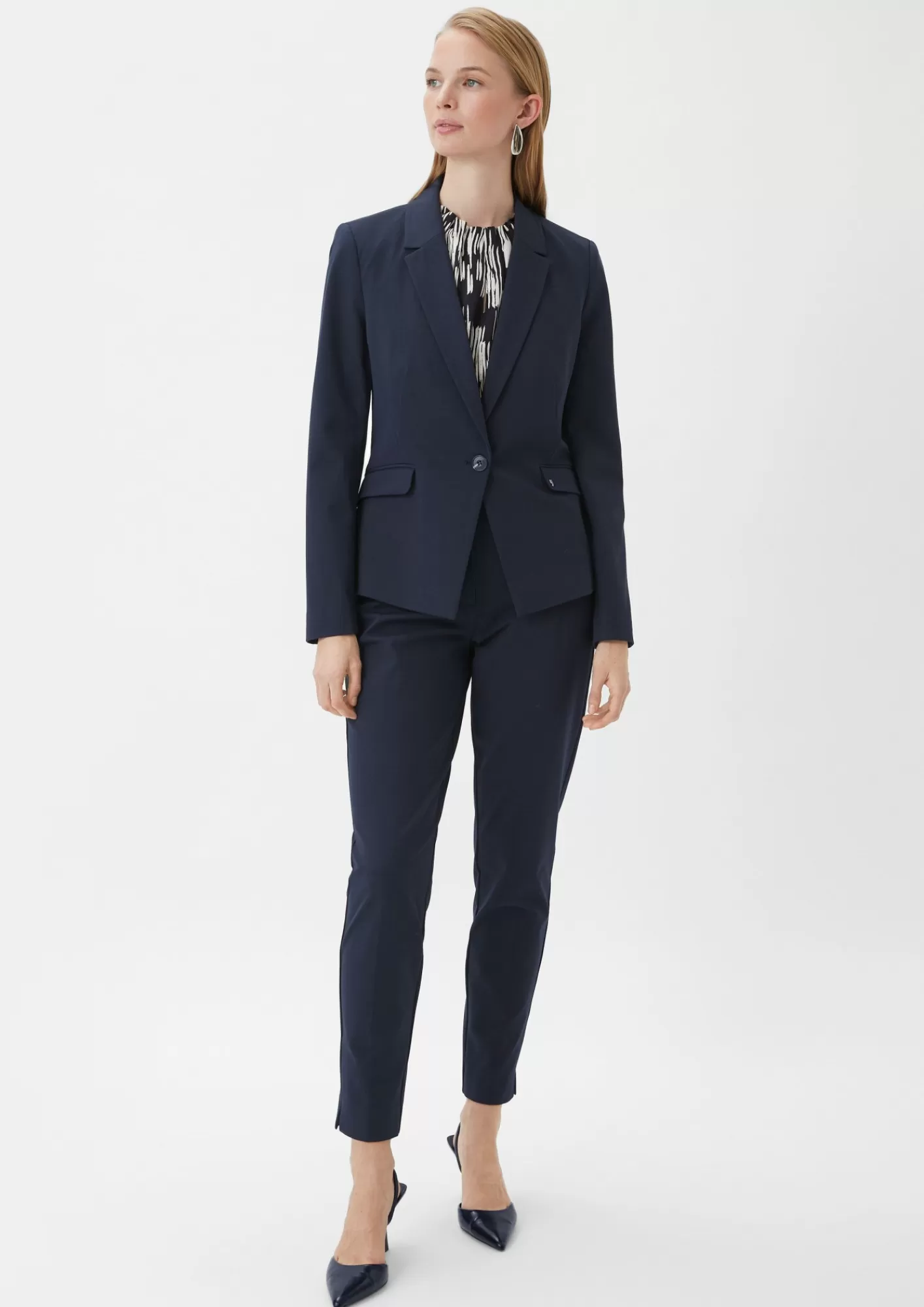 Clearance Comma Blazer Aus Viskosemix