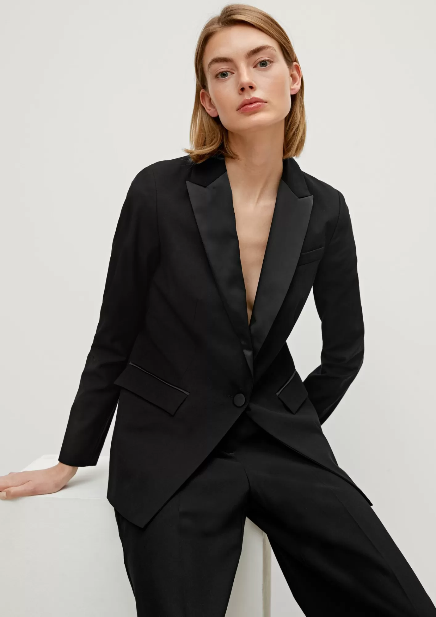 Sale Comma Blazer Im Smoking-Look