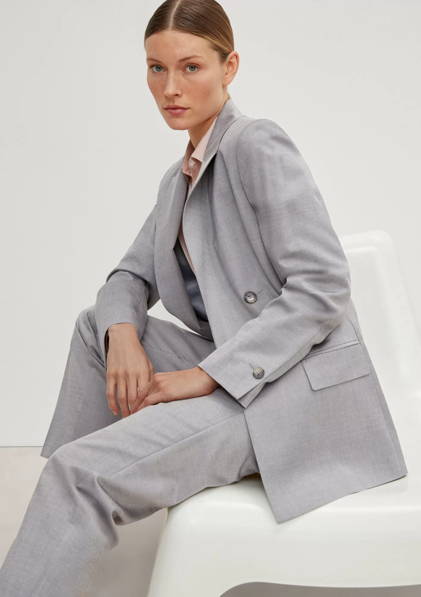 Shop Comma Blazer In Melange-Optik