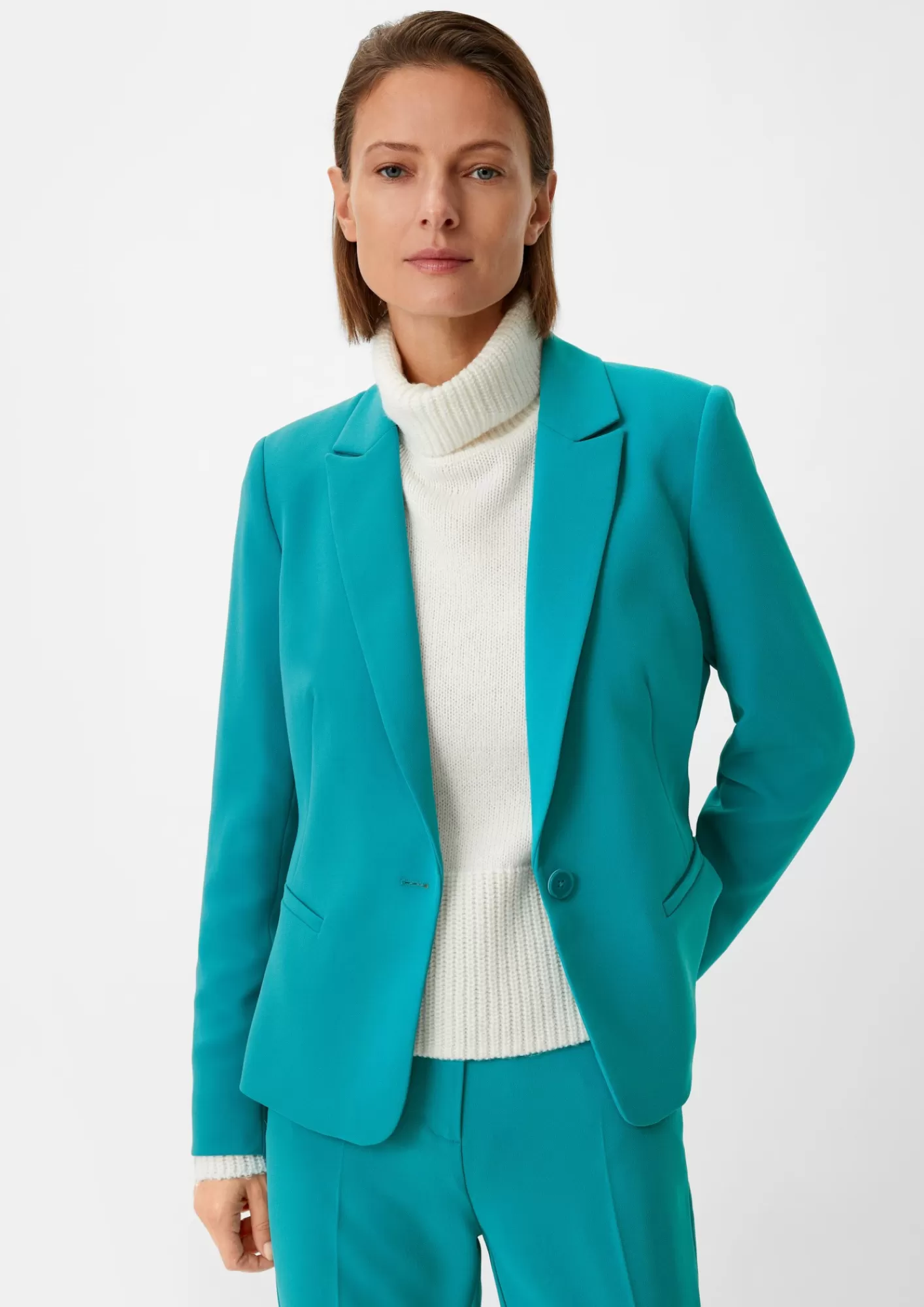Sale Comma Blazer Mit Crepestruktur