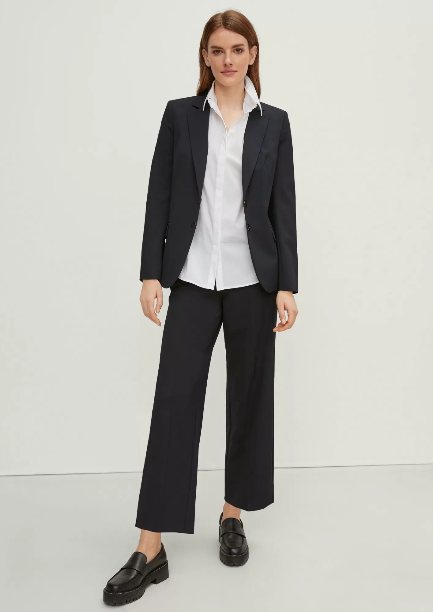 New Comma Blazer Mit Geraffter Ruckenpartie