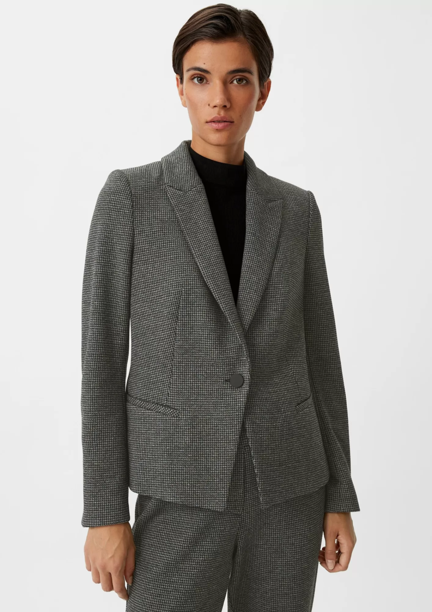 Cheap Comma Blazer Mit Pepita-Muster