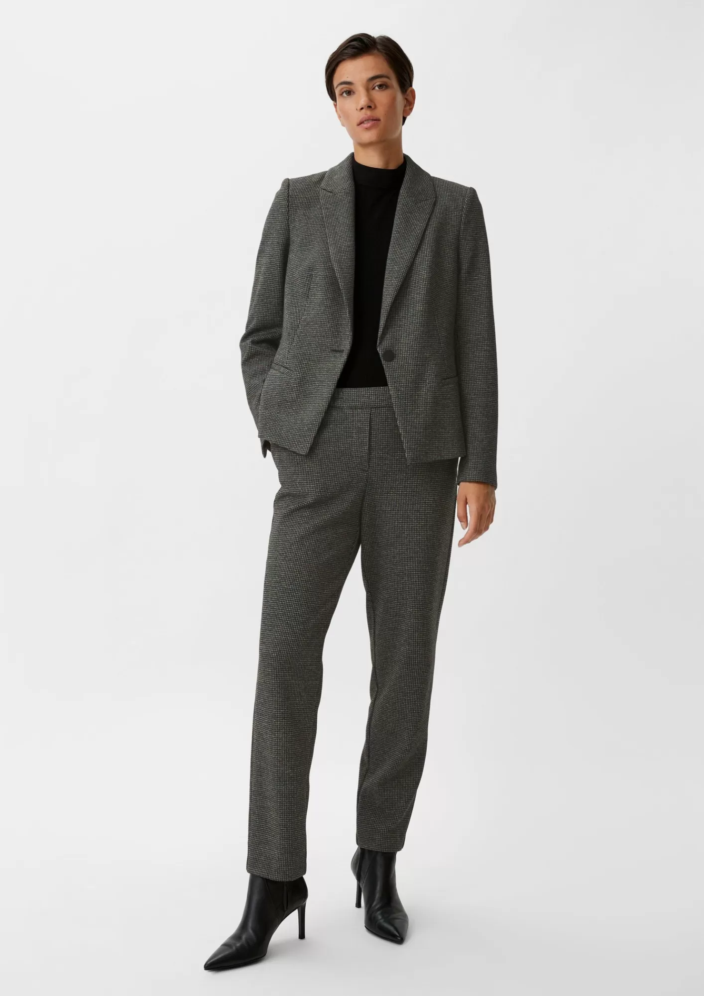 Cheap Comma Blazer Mit Pepita-Muster