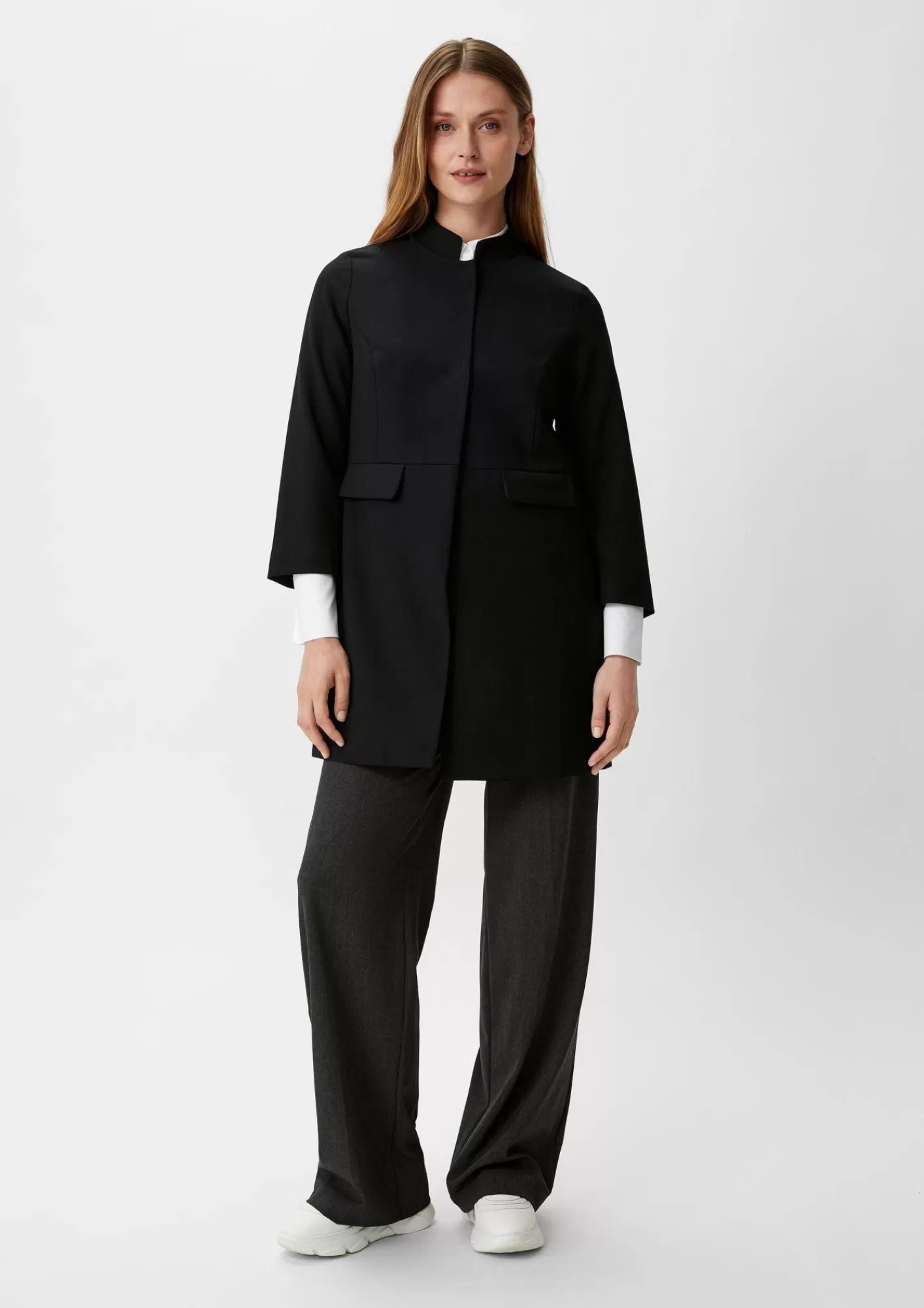 Outlet Comma Blazer Mit Stehkragen