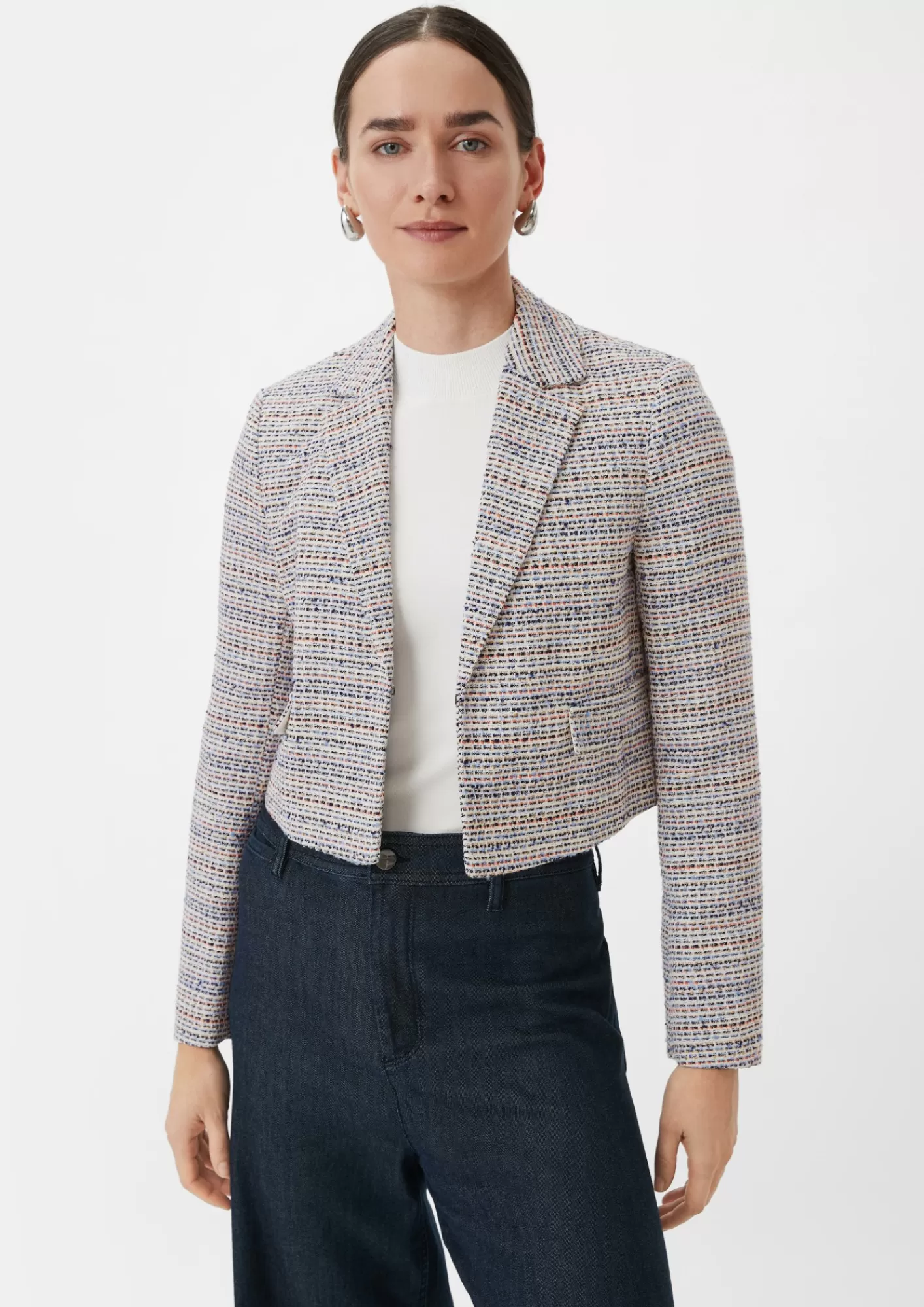 Store Comma Blazer Mit Strickmuster