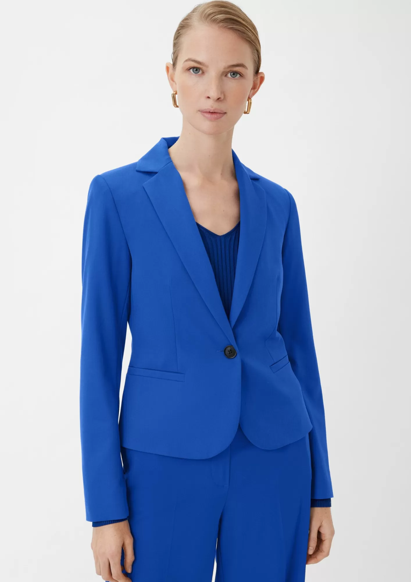 Clearance Comma Blazer Mit Taillierter Passform