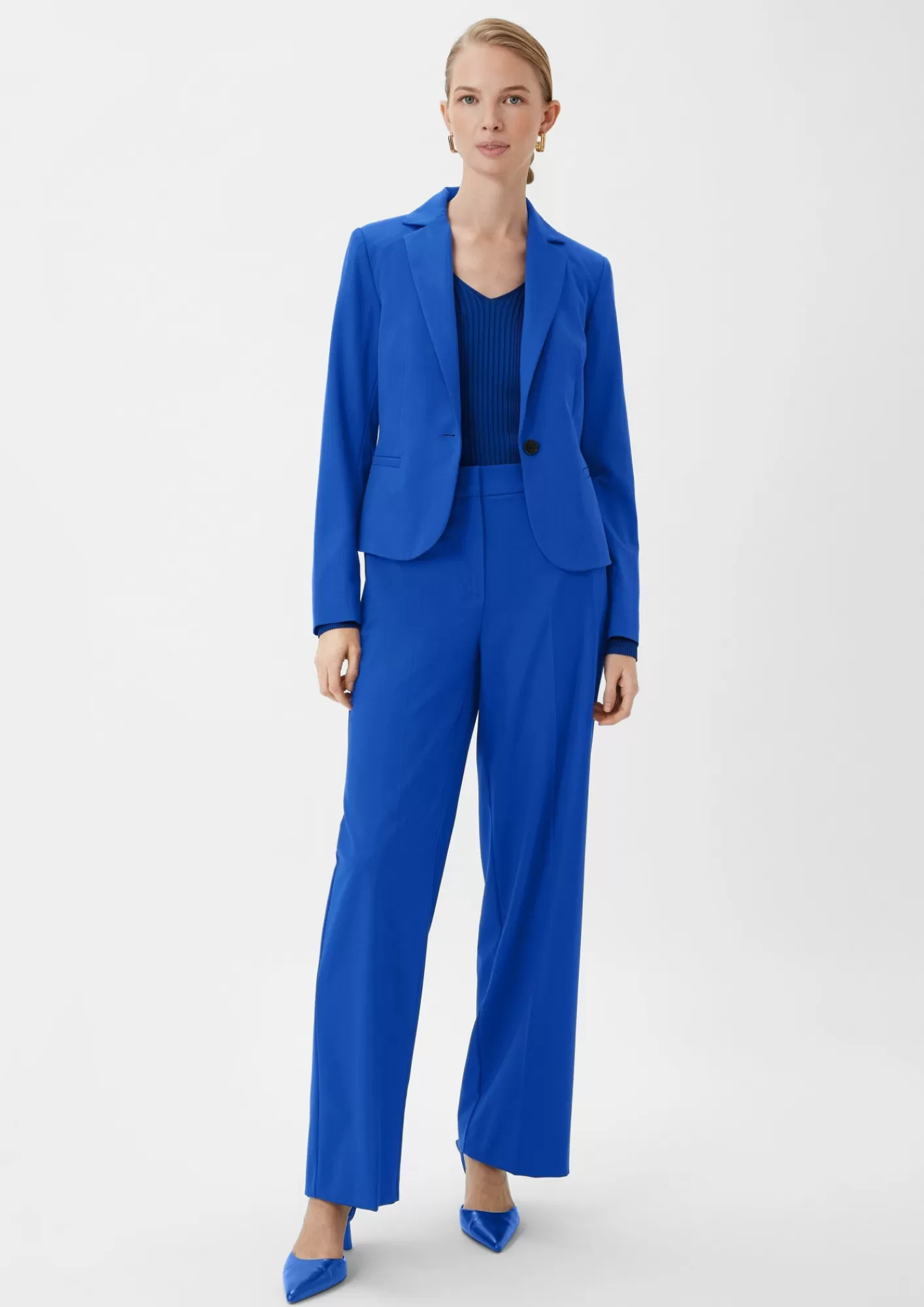 Clearance Comma Blazer Mit Taillierter Passform