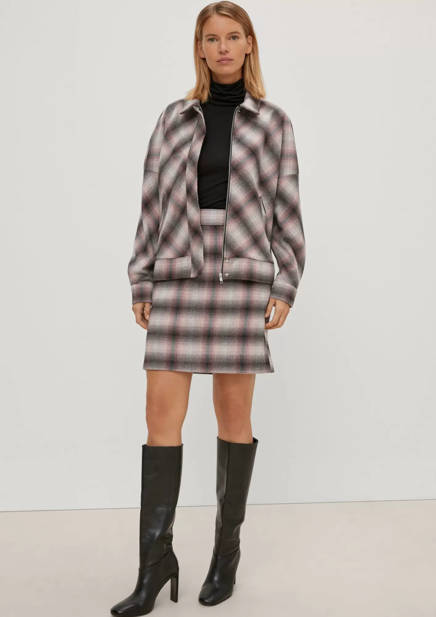 Sale Comma Blouson Mit Karomuster