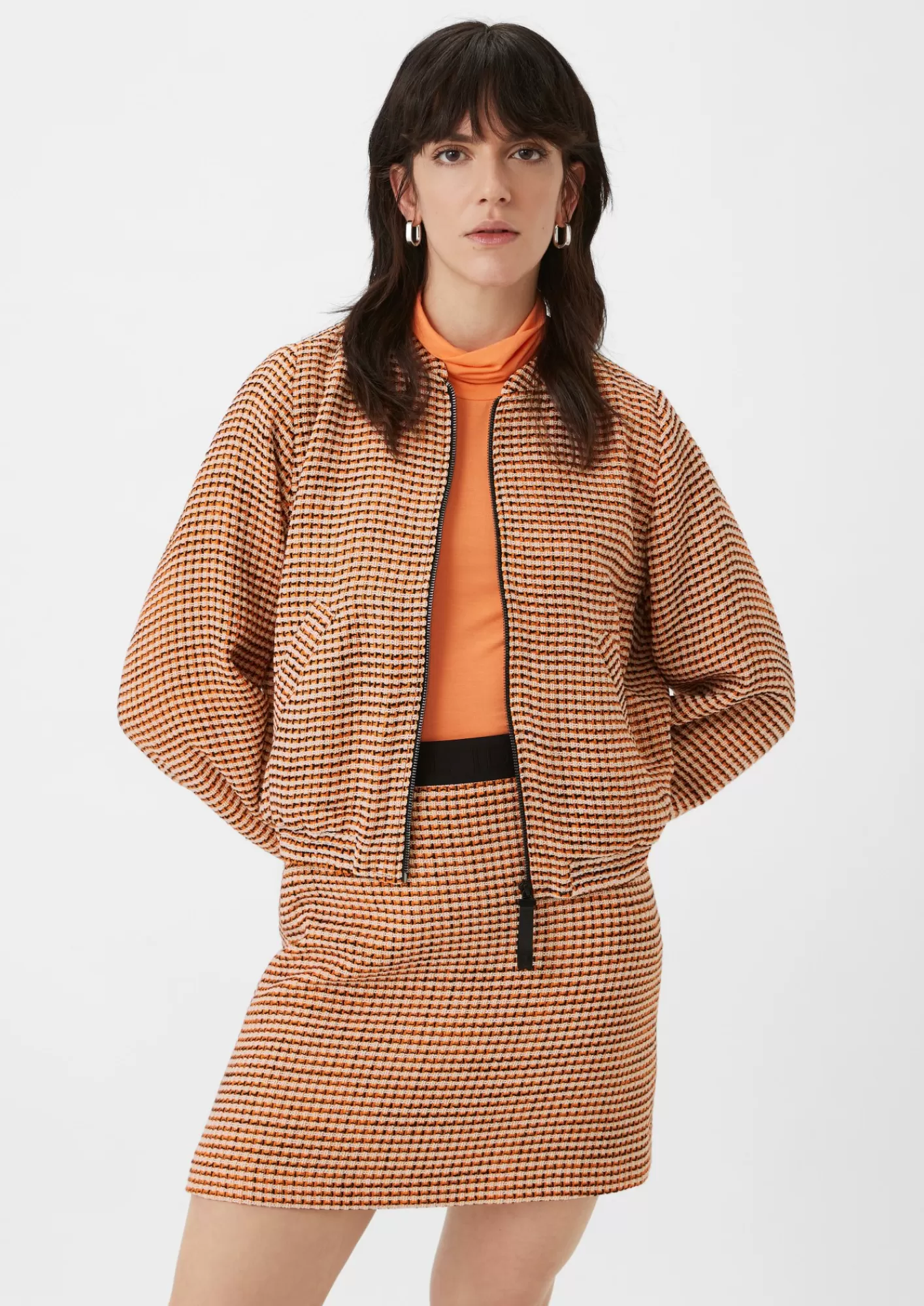 Discount Comma Blouson-Jacke Aus Boucle