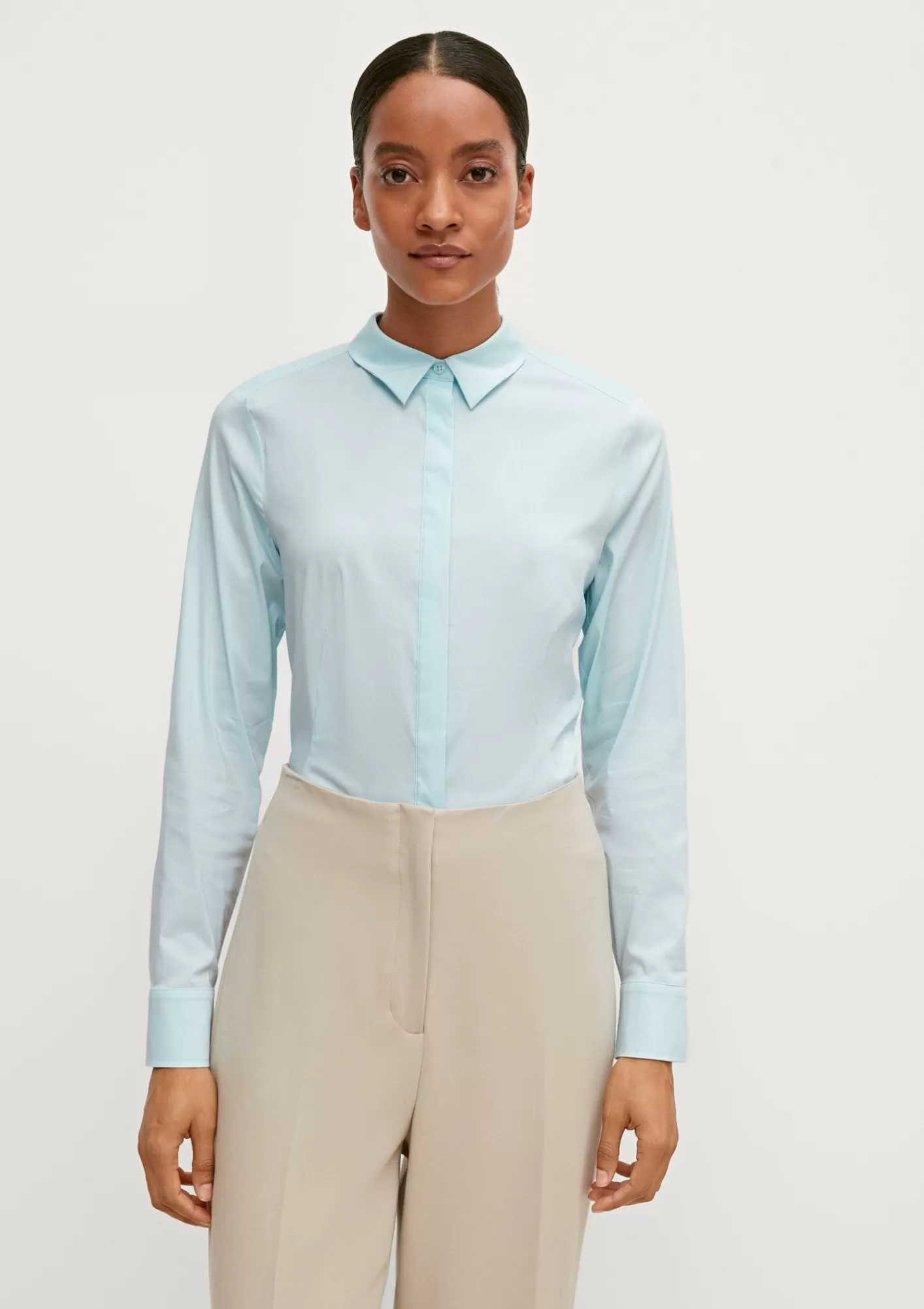 Discount Comma Bluse Aus Chiffon