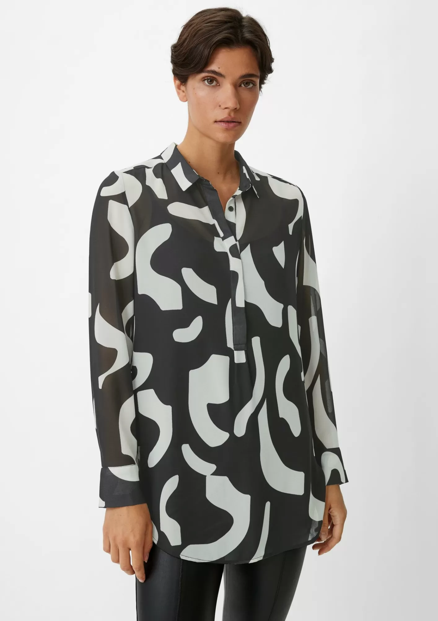 Hot Comma Bluse Aus Chiffon