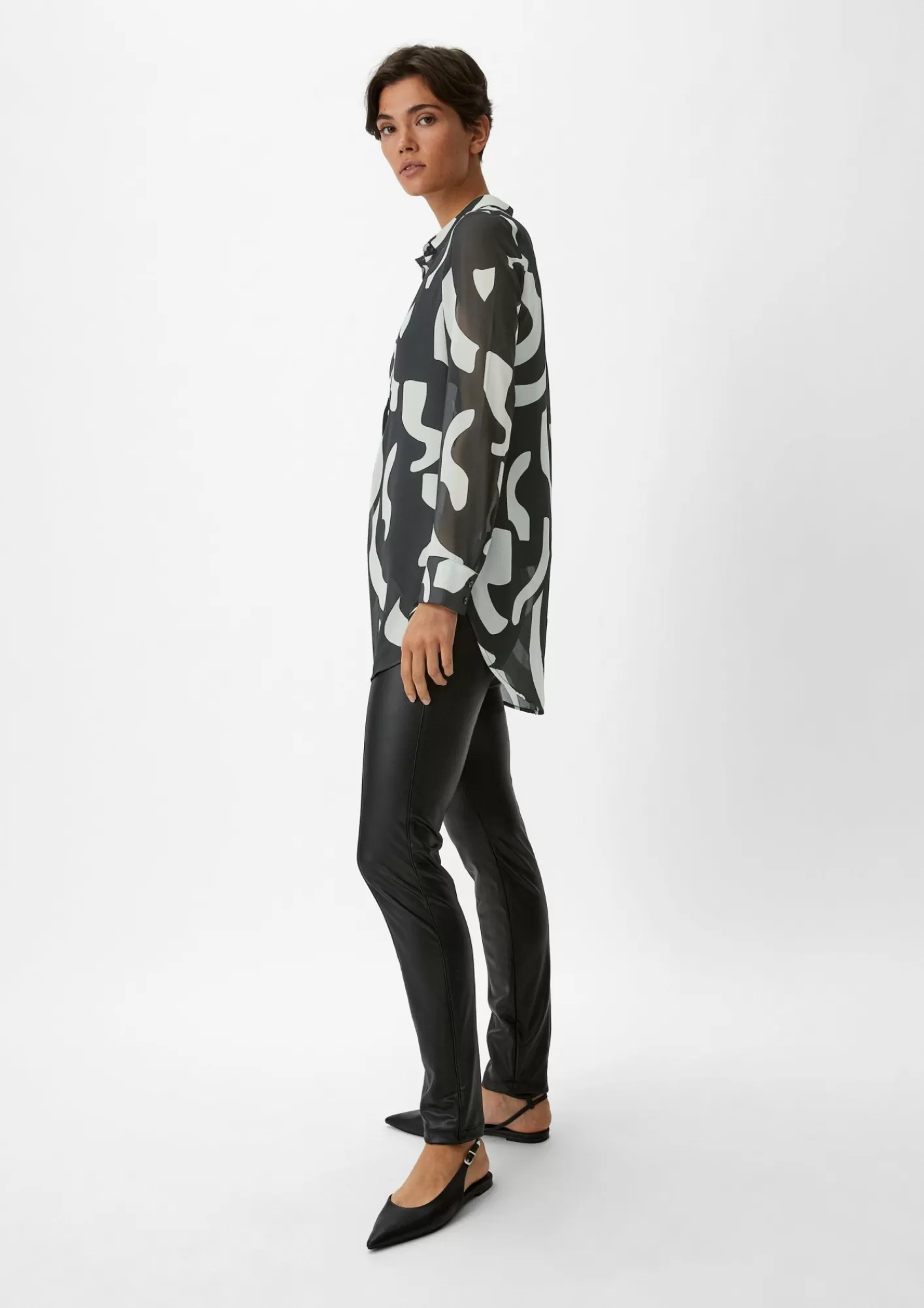 Hot Comma Bluse Aus Chiffon
