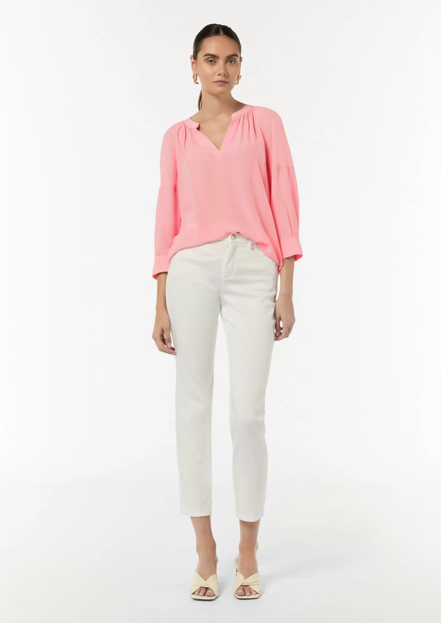 Cheap Comma Bluse Aus Crepe
