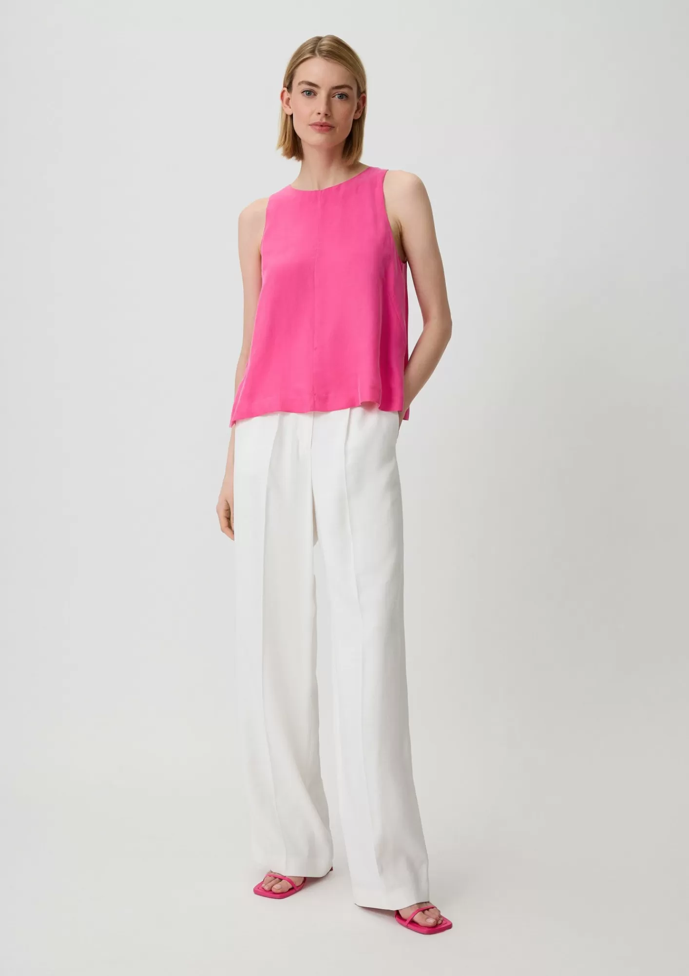 Fashion Comma Bluse Aus Cupro-Mix