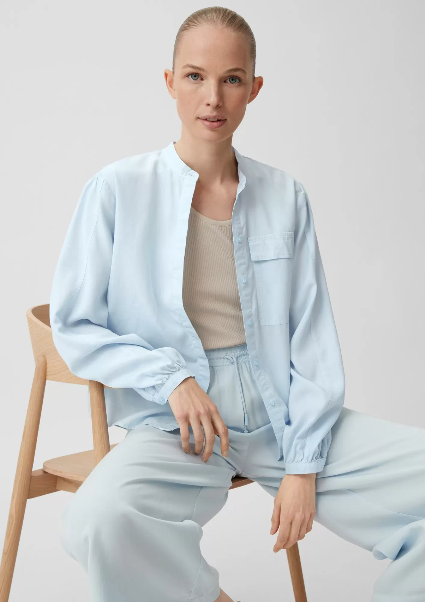 Best Sale Comma Bluse Aus Lyocell