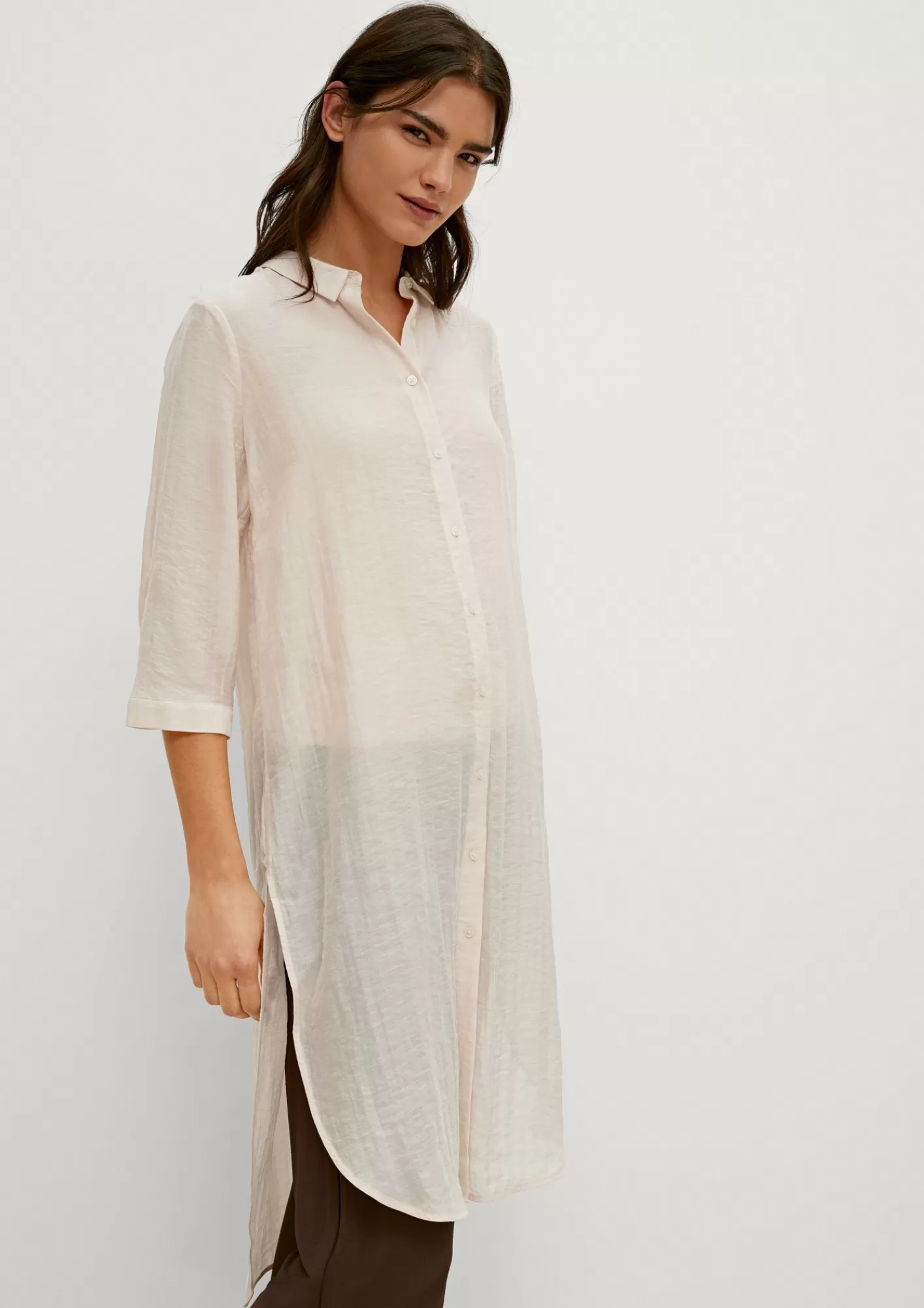 Sale Comma Bluse Aus Lyocell-Mix
