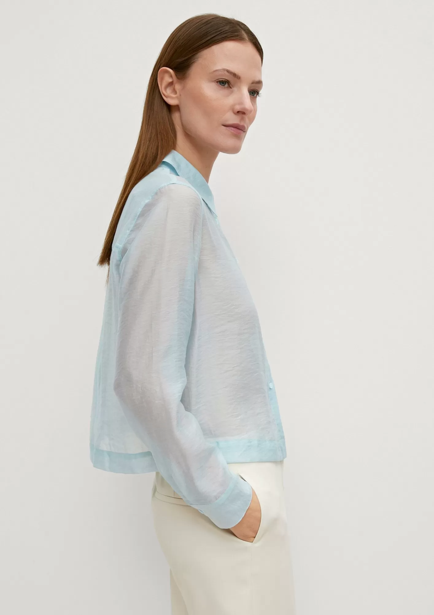 Sale Comma Bluse Aus Lyocellmix