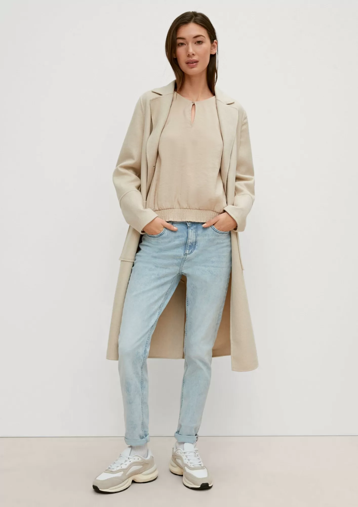 Cheap Comma Bluse Aus Modalmix