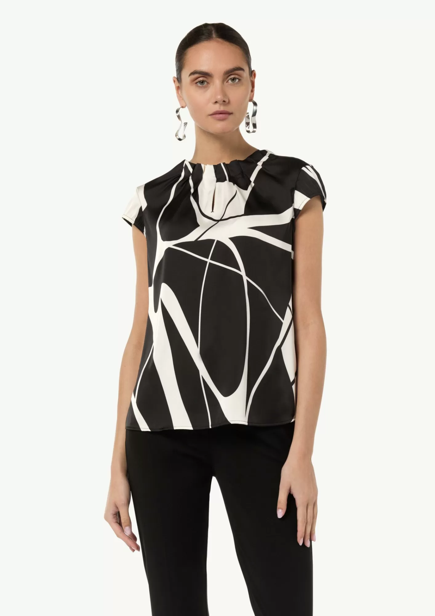 Hot Comma Bluse Aus Satin