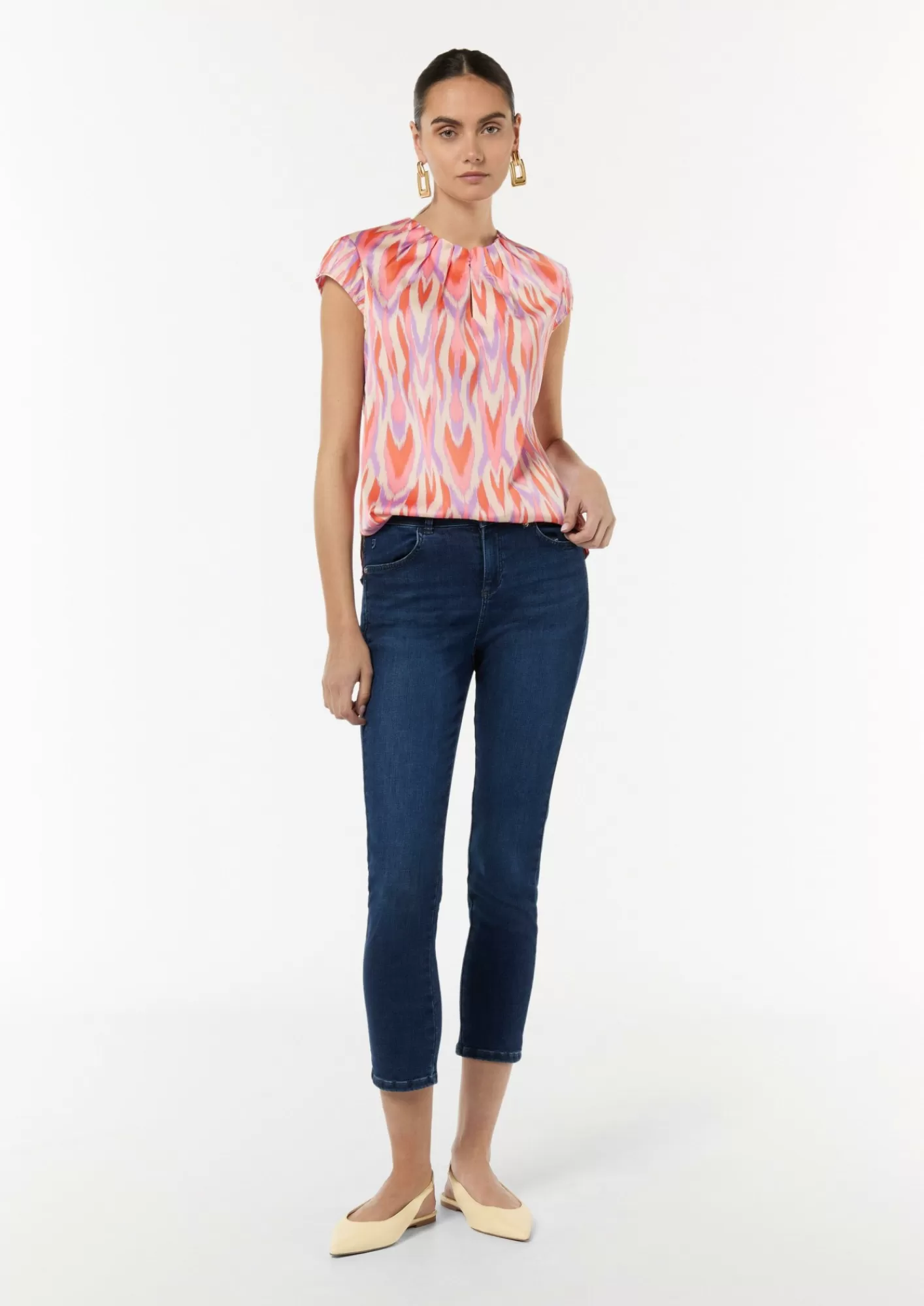 Discount Comma Bluse Aus Satin