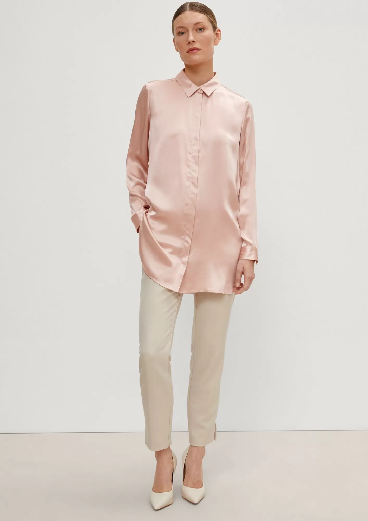 Clearance Comma Bluse Aus Seide