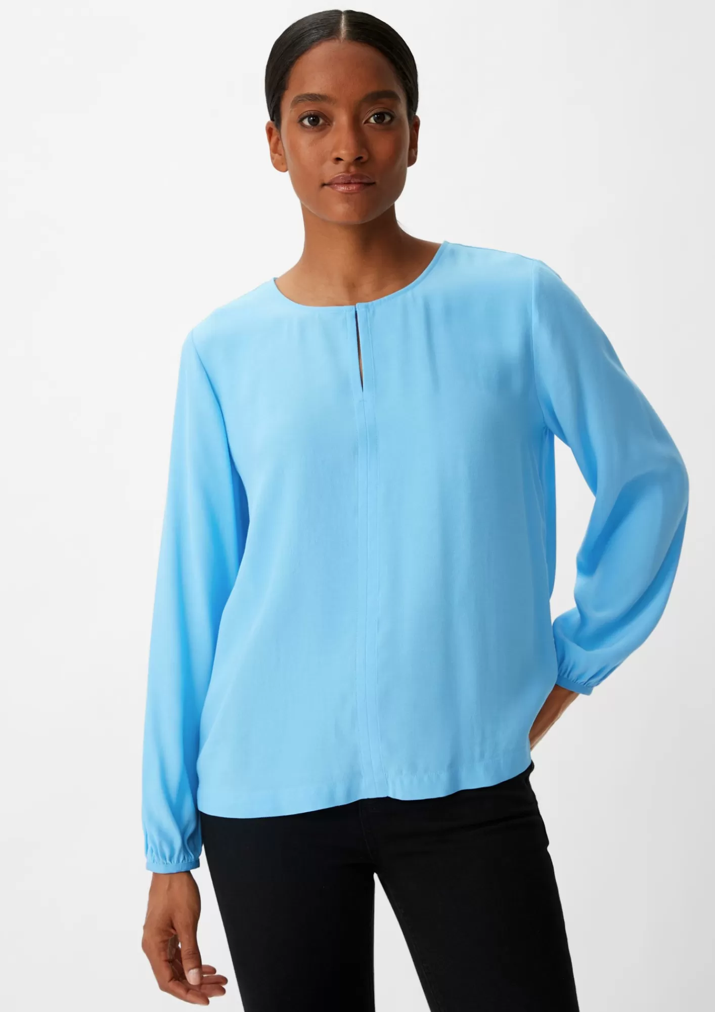 Online Comma Bluse Aus Viskose