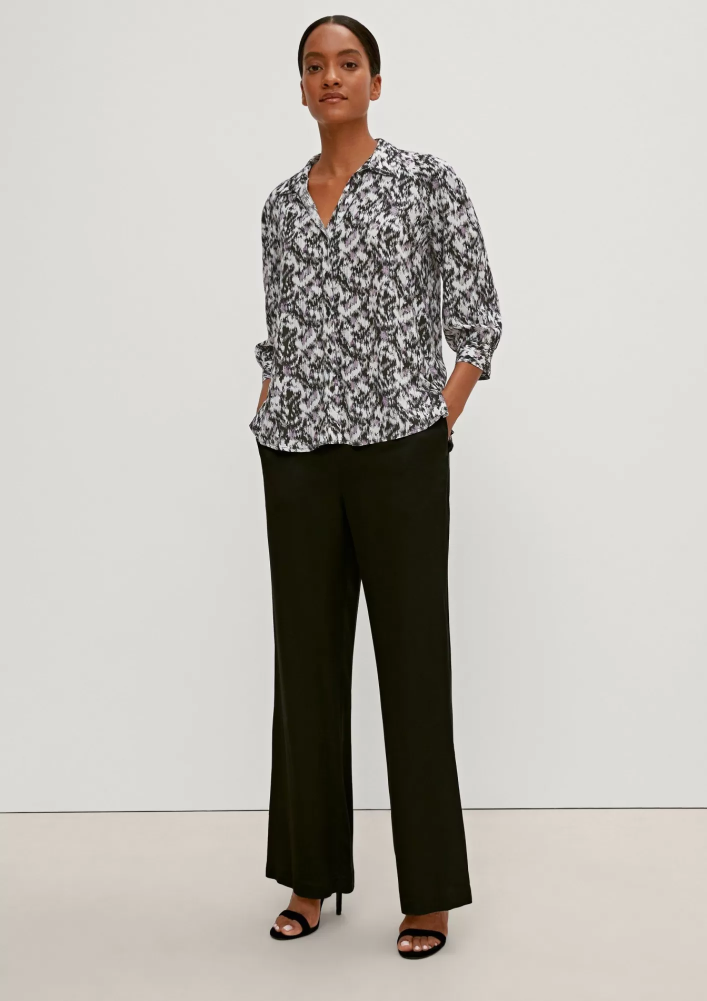 Store Comma Bluse Aus Viskosecrepe