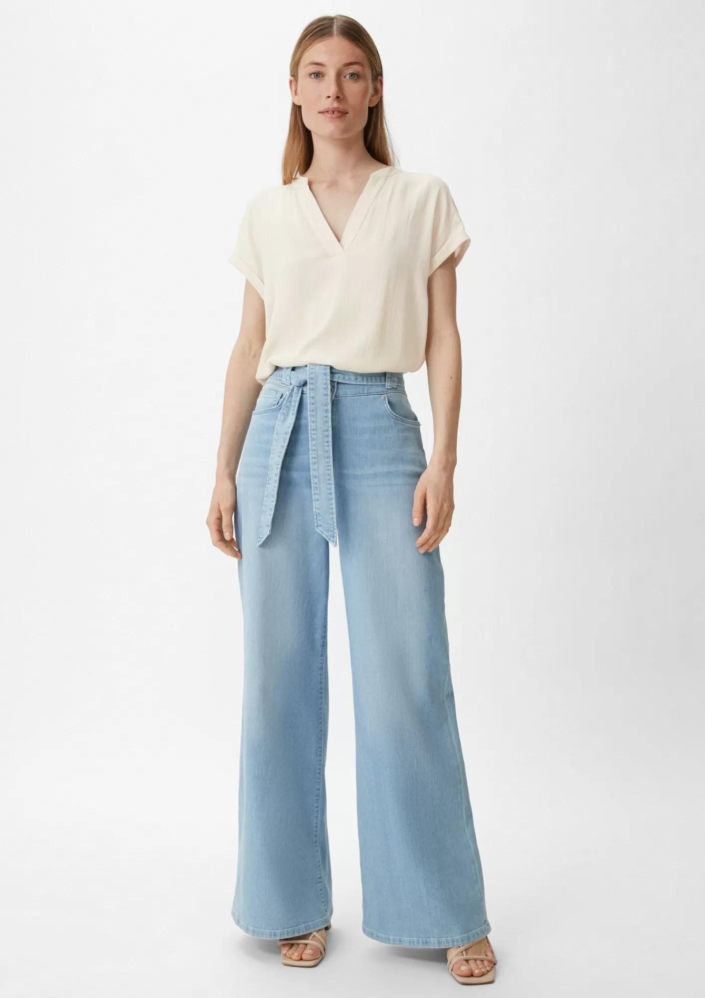 Sale Comma Bluse Aus Viskose-Crepe