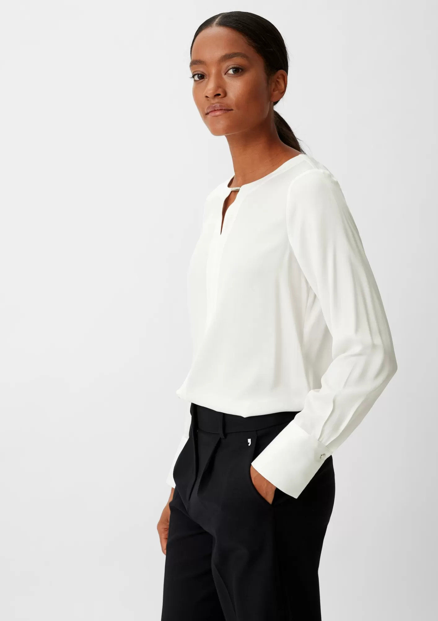 Shop Comma Bluse Aus Viskosemix