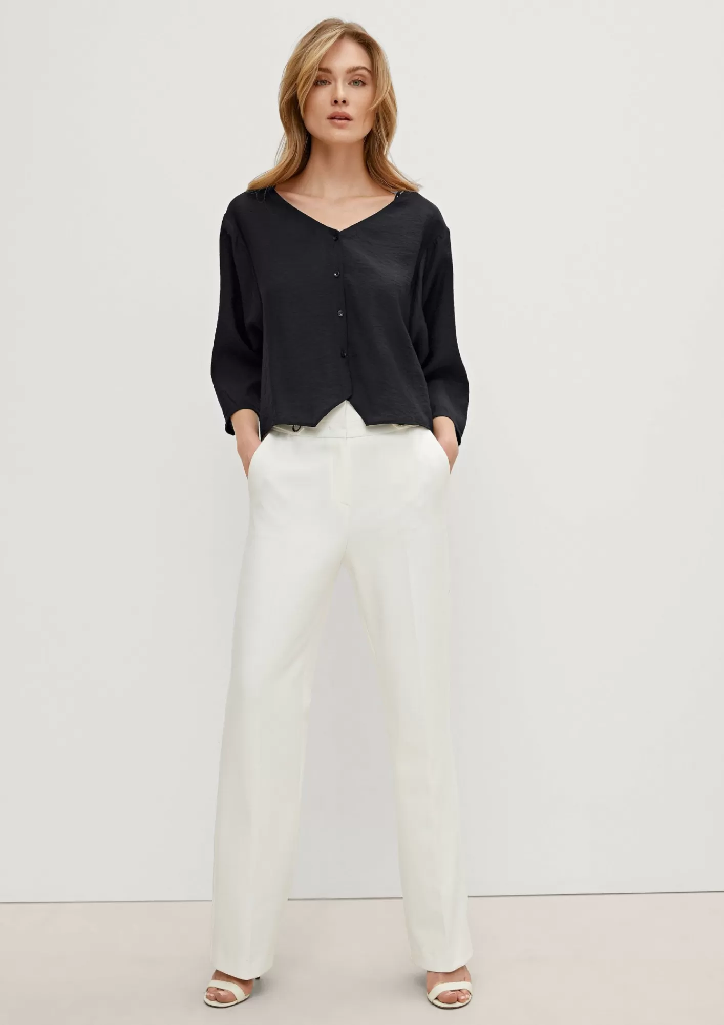 Discount Comma Bluse Aus Viskosemix