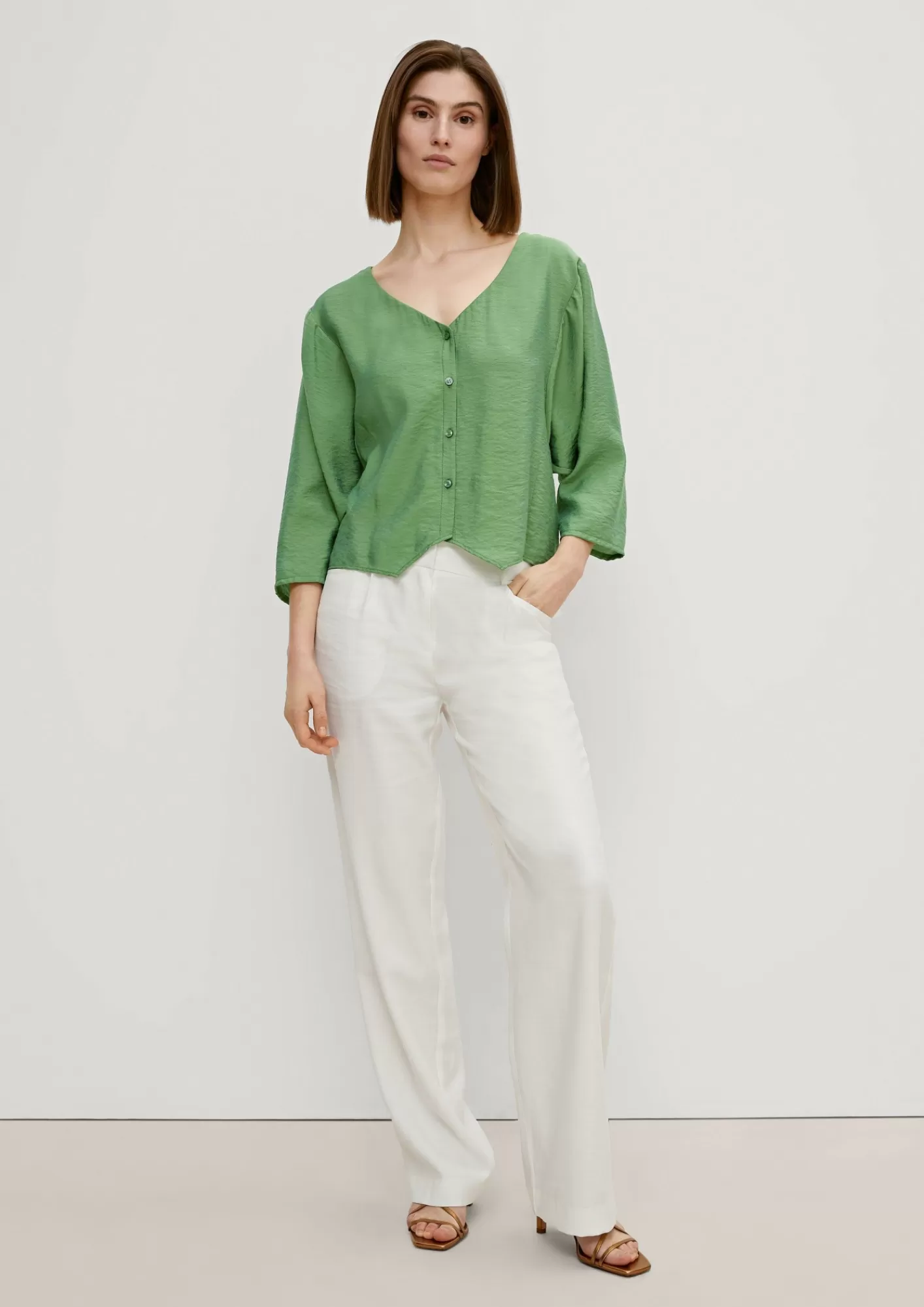 Cheap Comma Bluse Aus Viskosemix