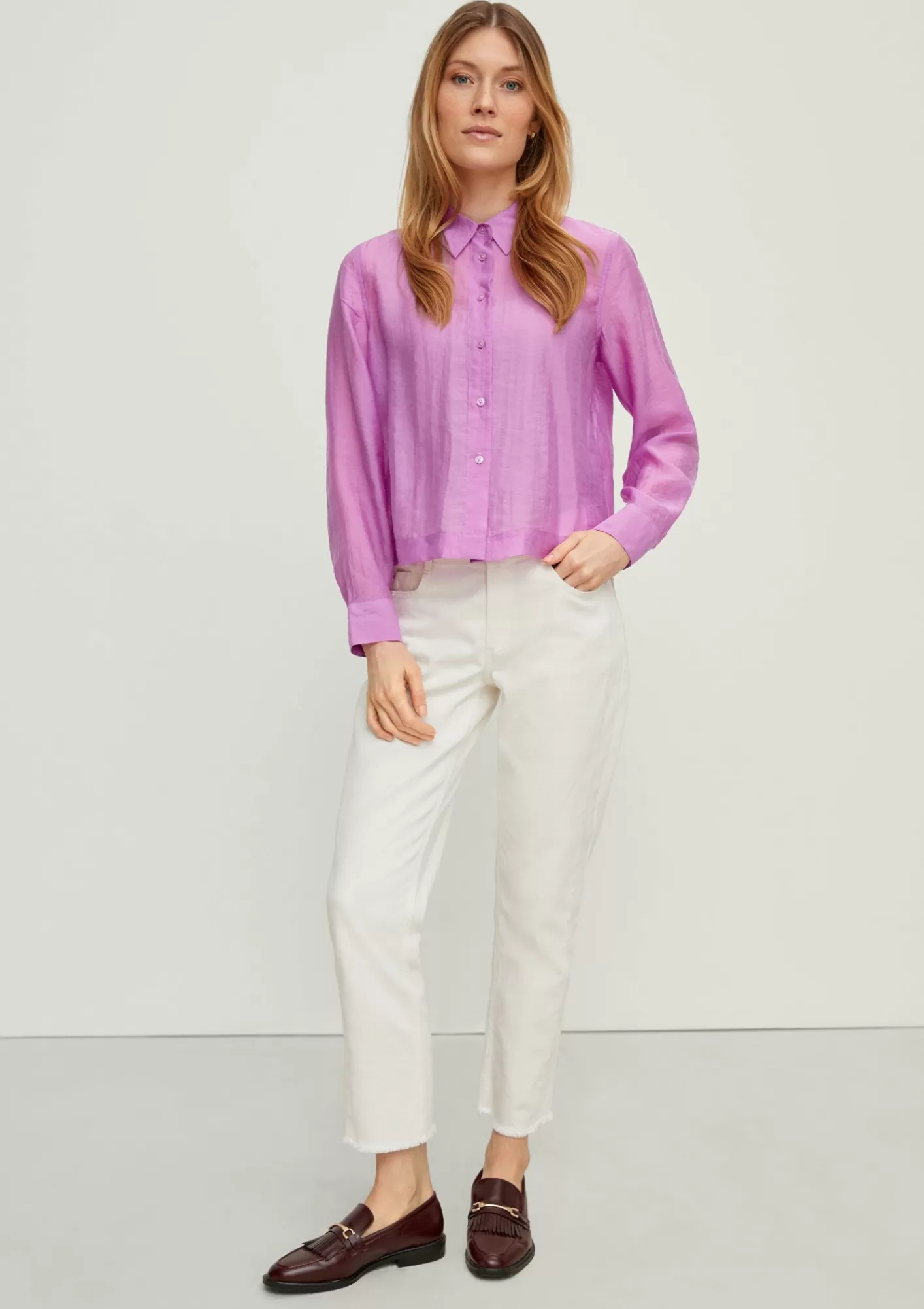 Store Comma Bluse Im Crinkle-Look