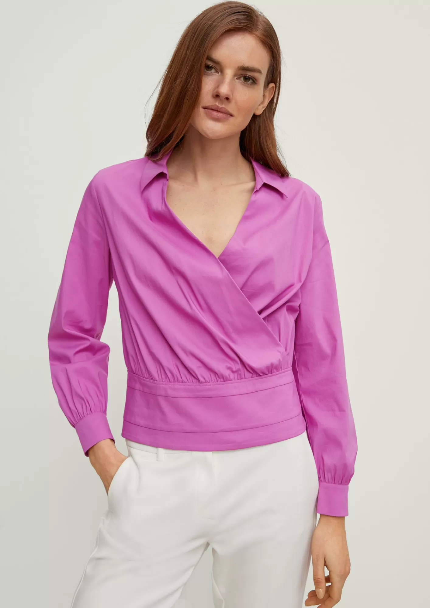 Discount Comma Bluse In Wickel-Optik