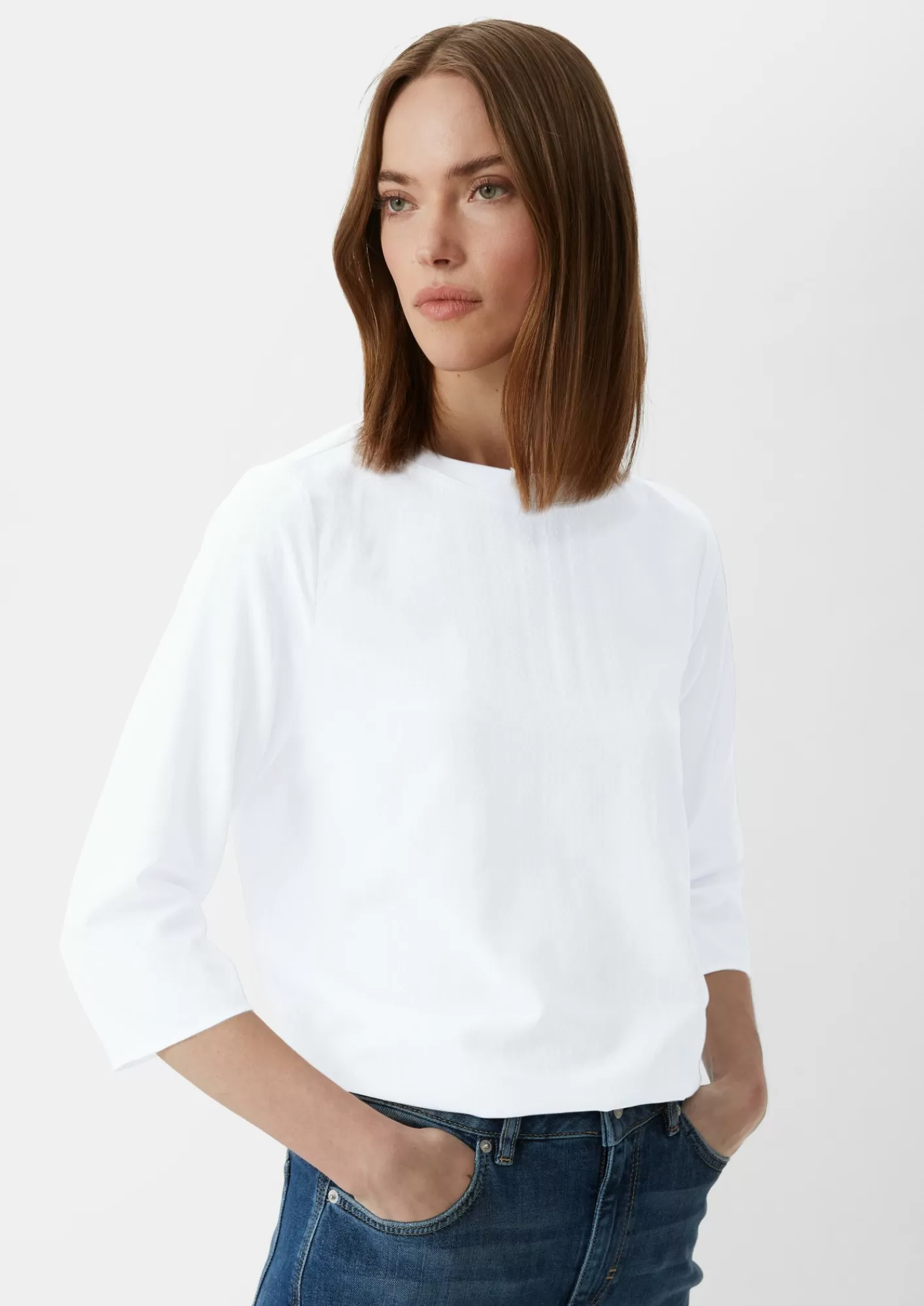 Hot Comma Bluse Mit 3/4-Armeln