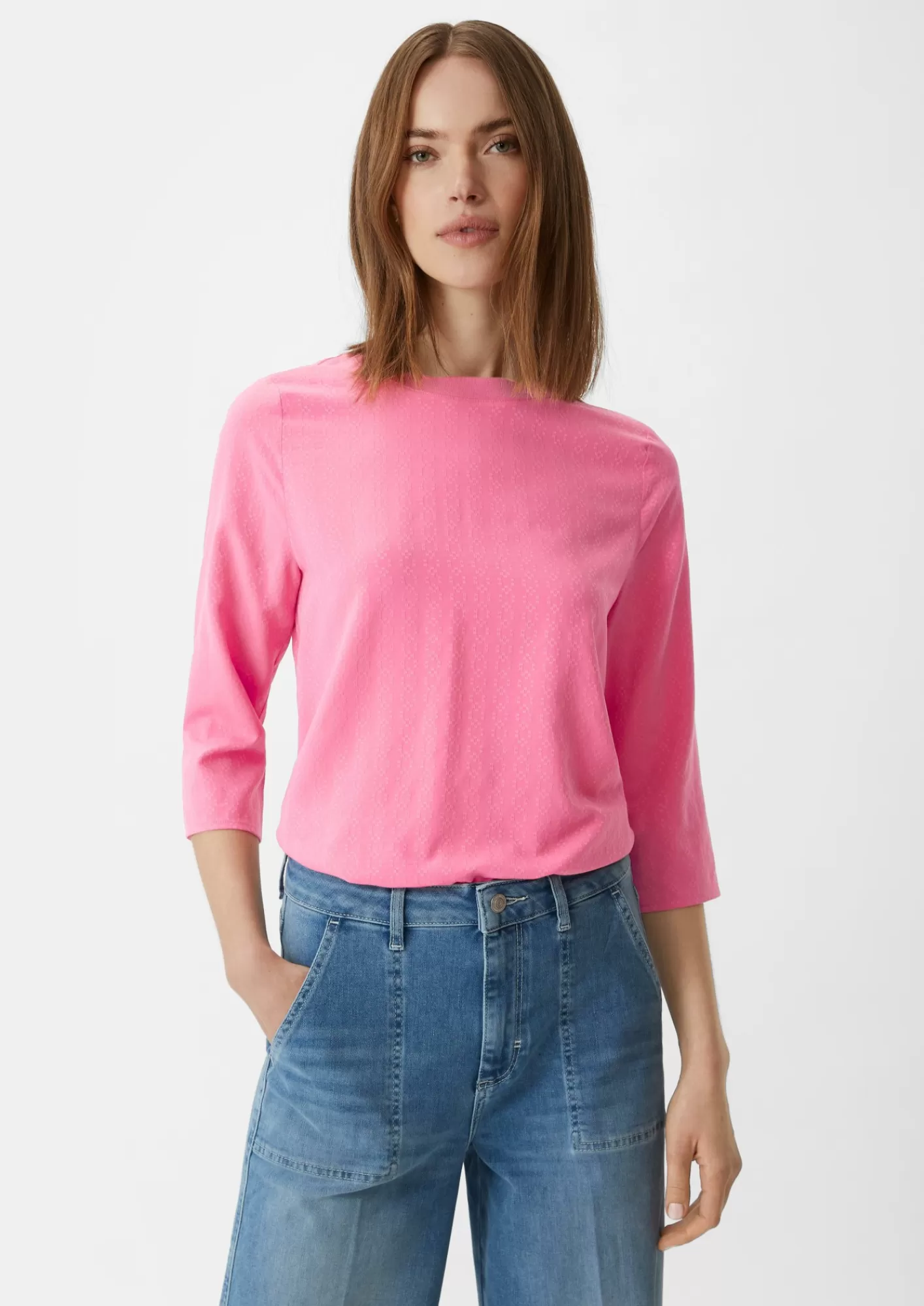 Hot Comma Bluse Mit 3/4-Armeln
