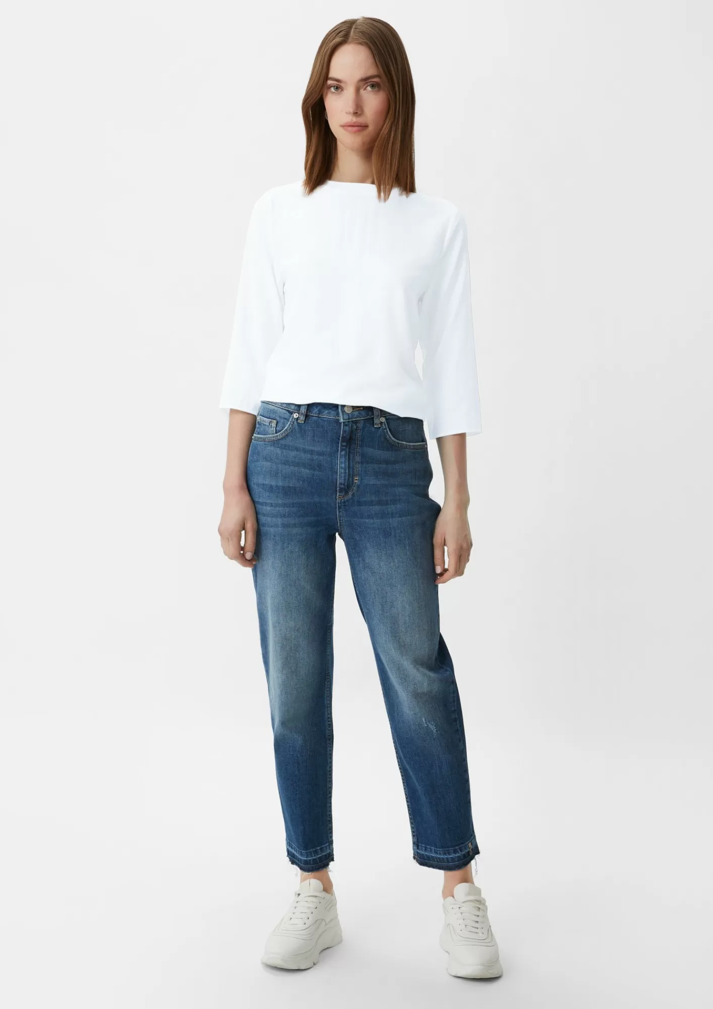 Hot Comma Bluse Mit 3/4-Armeln
