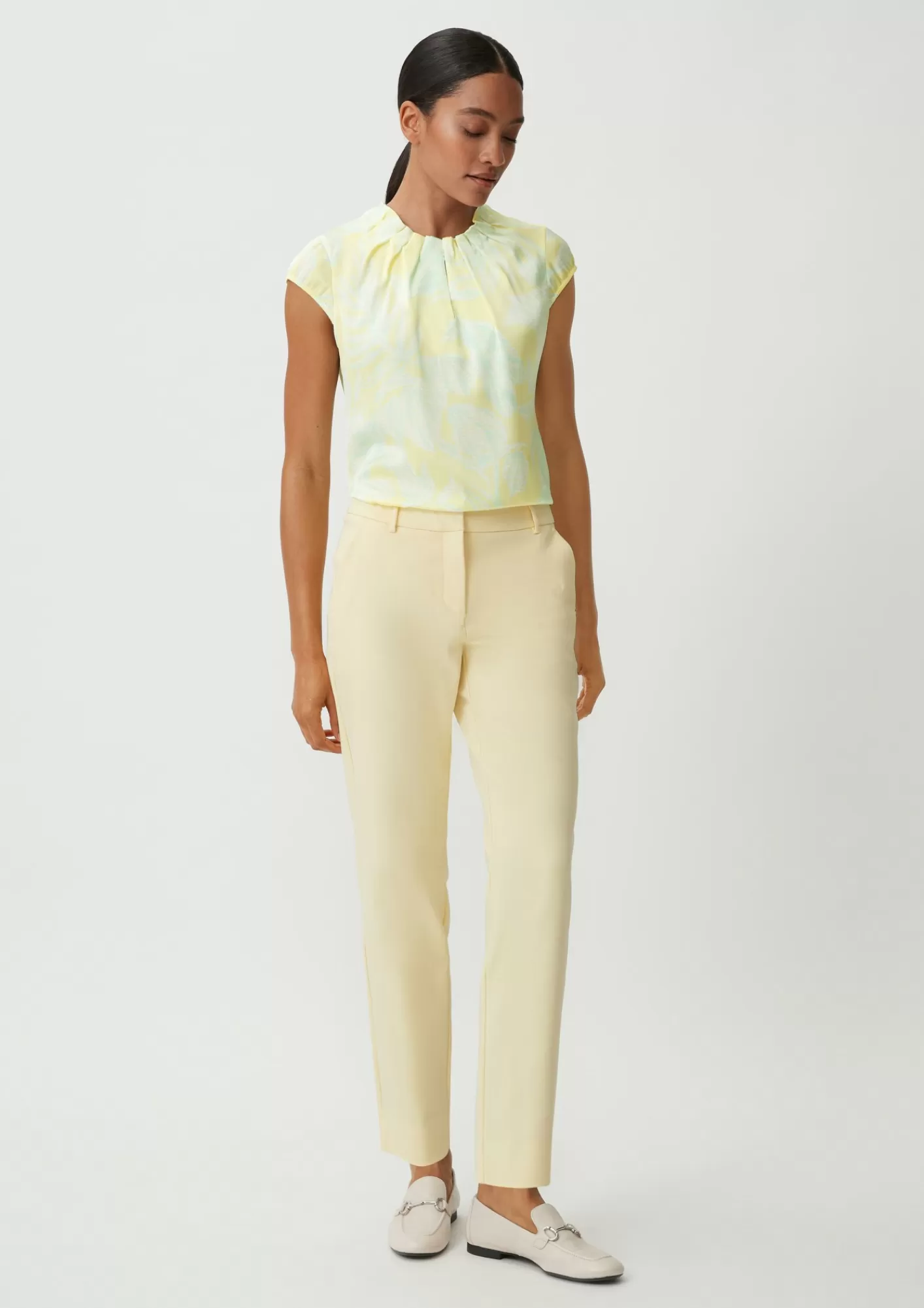 Online Comma Bluse Mit Allover-Muster