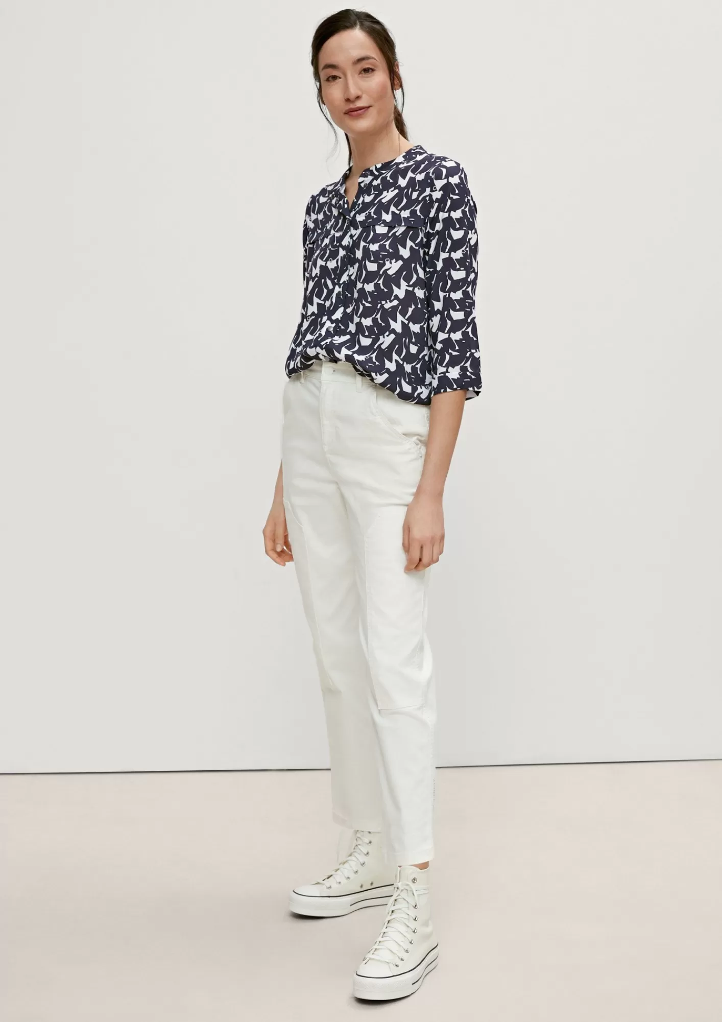 Store Comma Bluse Mit Allover-Muster