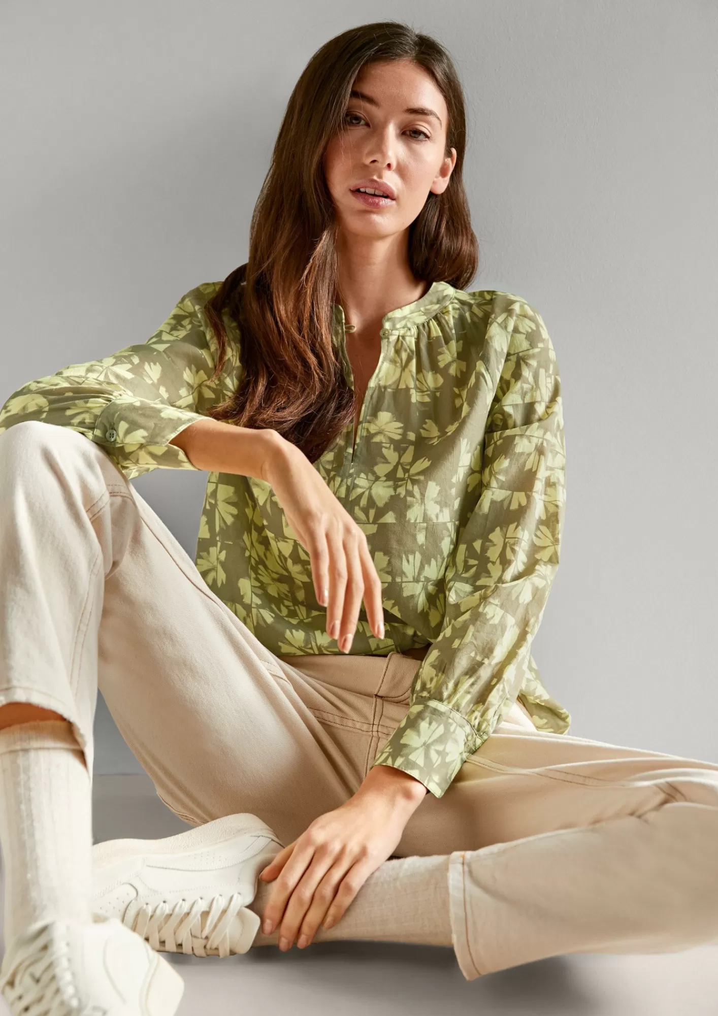 New Comma Bluse Mit Allover-Print