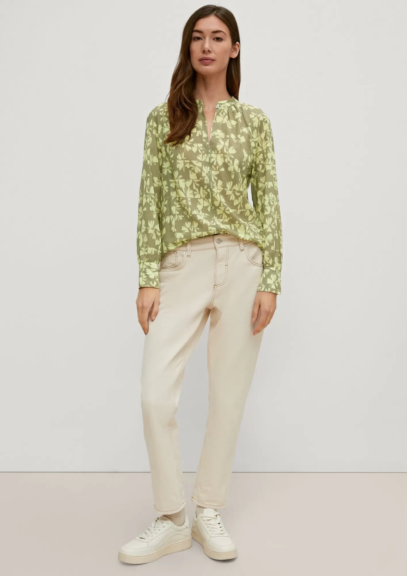New Comma Bluse Mit Allover-Print