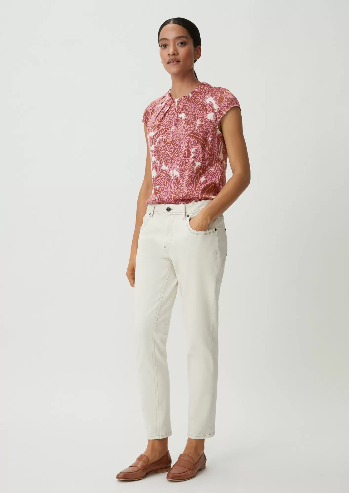 Discount Comma Bluse Mit Alloverprint