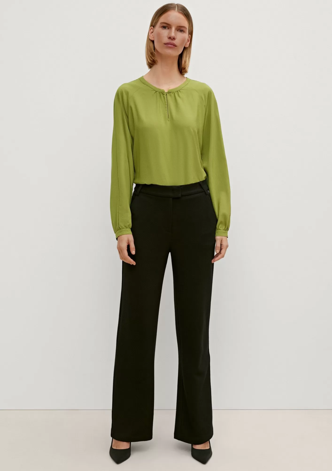 Cheap Comma Bluse Mit Dobby-Struktur