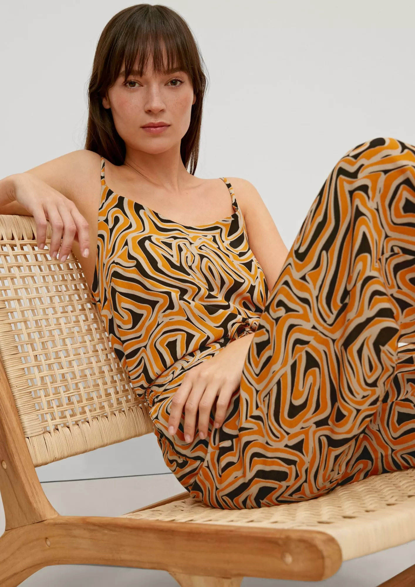 Cheap Comma Bluse Mit Spaghettitragern